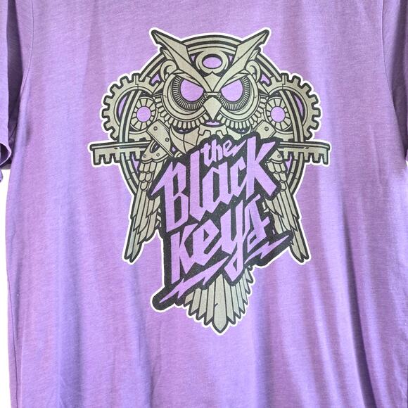 The Black Keys Purple Owl T-Shirt Size Medium - Picture 2 of 3
